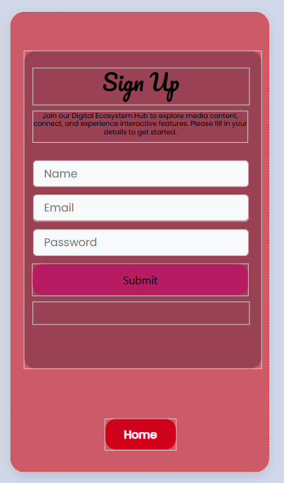 Sign Up Screen
